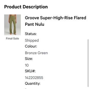 Brand new Lululemon high rise flare pants